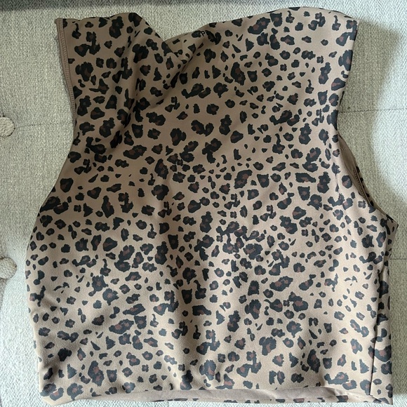 YPB leopard long line tank top - size L lightly worn - Picture 2 of 2